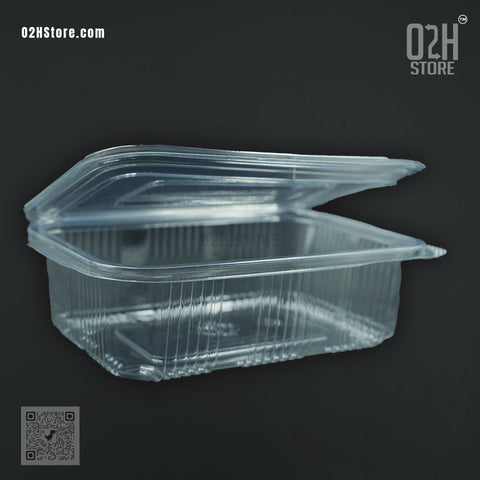 750ml Transparent Flat Hinged Box