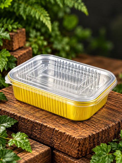 750ml Gold Aluminium Containers – Pack of 500