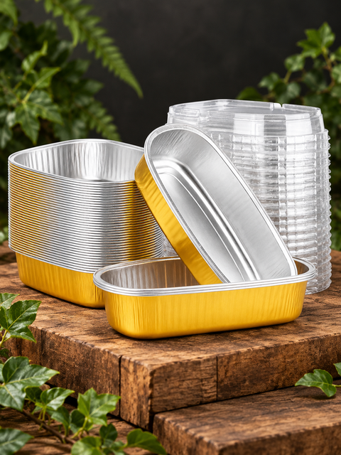 Gold Base Oval Containers 350ml – Pack of 1000