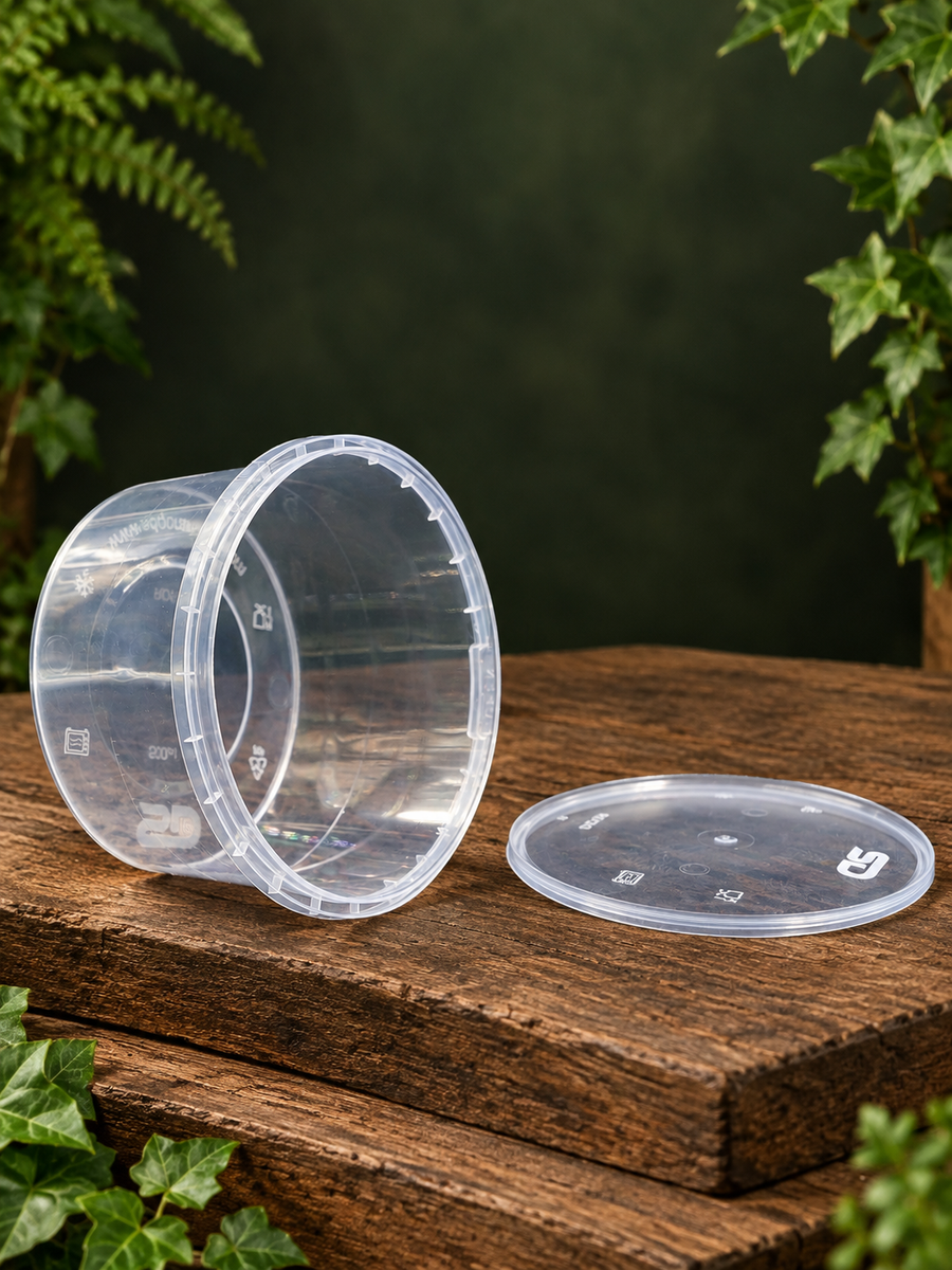 500ml Clear Cookie Container with Tamper Lock | Freshness Sealed