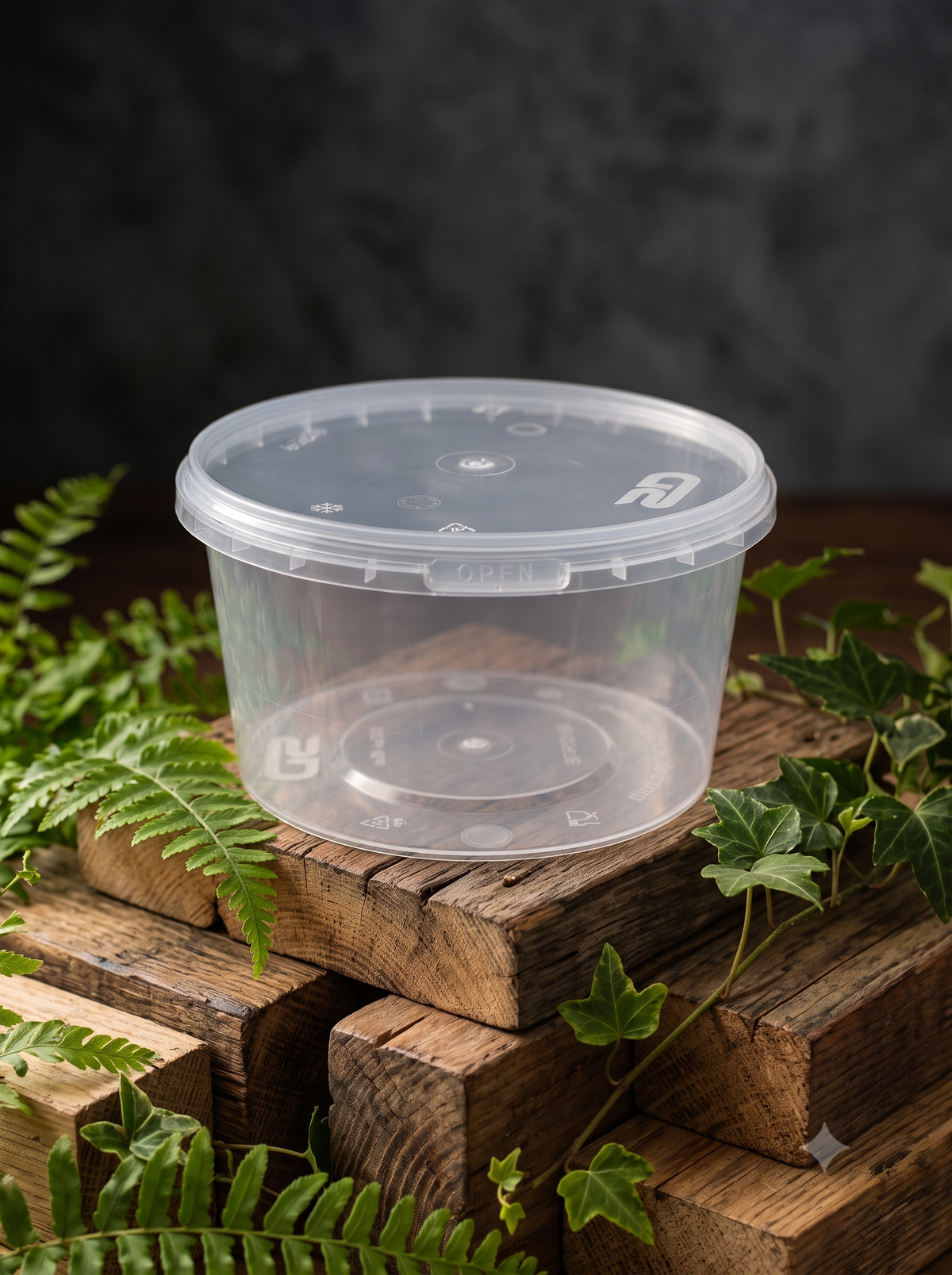 500ml Clear Cookie Container with Tamper Lock | Freshness Sealed