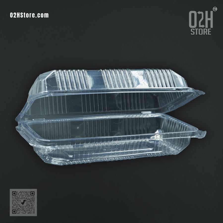 Sample: 7 inch Transparent Medium Hindge Cake Box (2 Pcs)