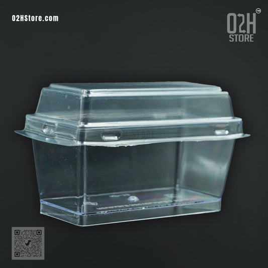 125ml Rectangle Mousse Container with Lid