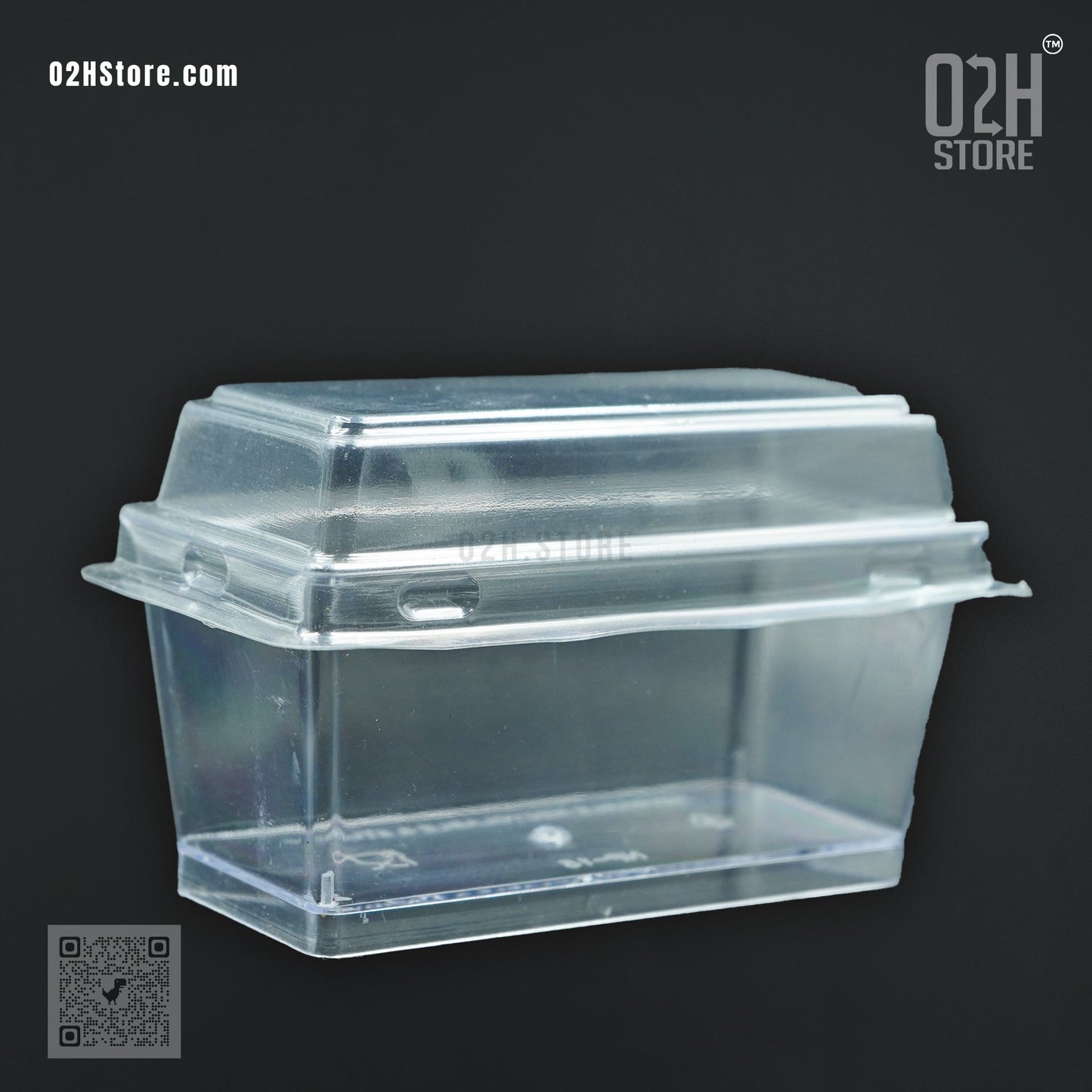 125ml Rectangle Mousse Container with Lid