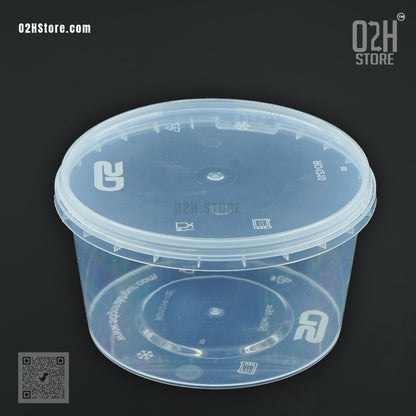 500ml Clear Cookie Container with Tamper Lock | Freshness Sealed