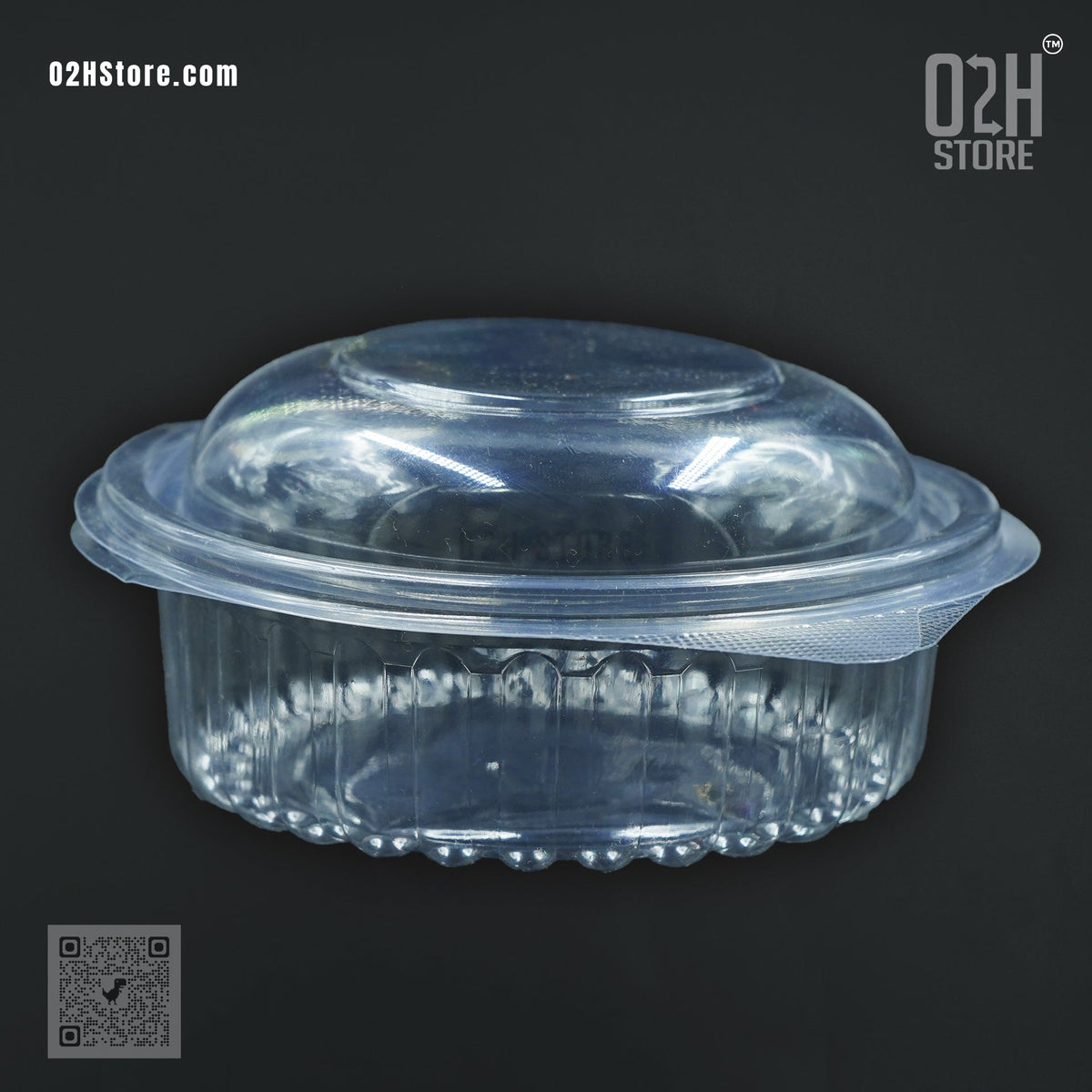 Sample: 8oz (250 ml) Round Transperent Bakery Container with Lid (2 Pcs)