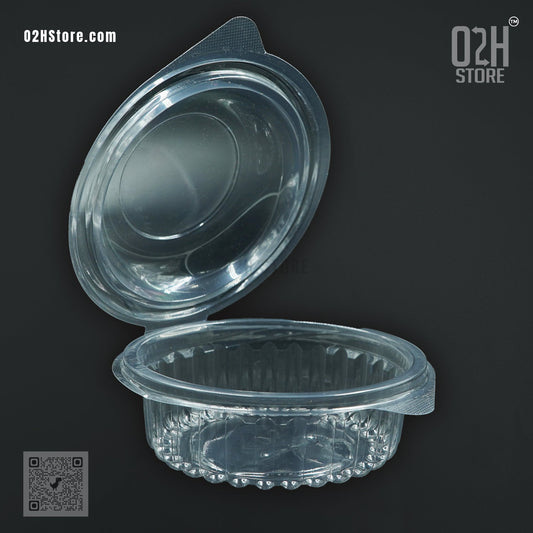 20 oz (600 ml) Round Clear Bakery Container with Lid | For Donuts & Mini Cakes
