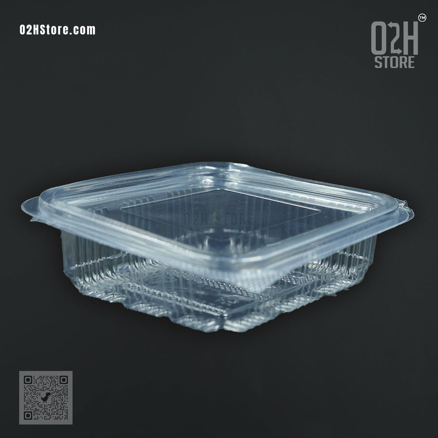 Sample: 250 ml Transparent Hinged Boxes (2 Pcs)