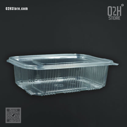 750ml Transparent Flat Hinged Box