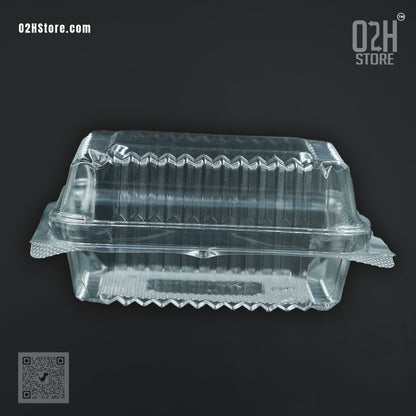 Mini Cake Transparent hindge Box (10 cm Length)