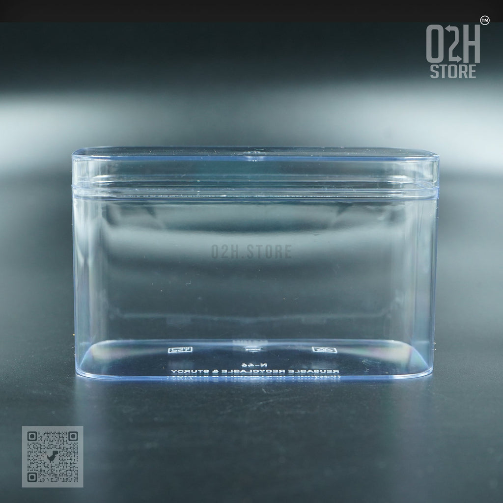 320ml Dessert Container – Rectangular & Clear