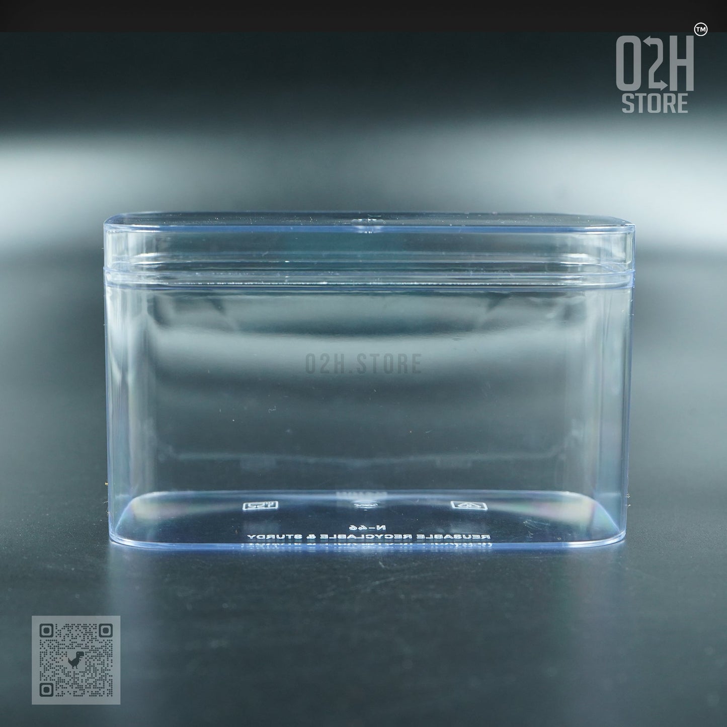 320ml Dessert Container – Rectangular & Clear