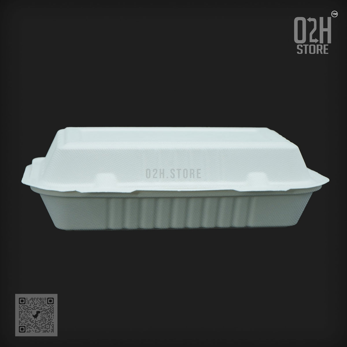 750ml White Disposable Bento Lunch Box (9*6)