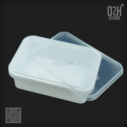 small white base with transperent lid