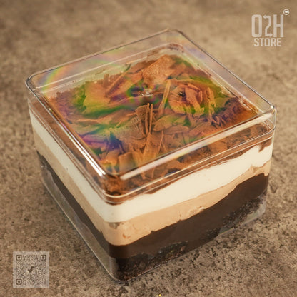 Transparent 250ml Dessert Box with Lid