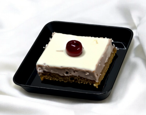 3x3 Square Dessert Tray – White/Black