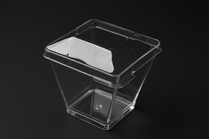 Small Dessert Cup square 60ml – Lid Included