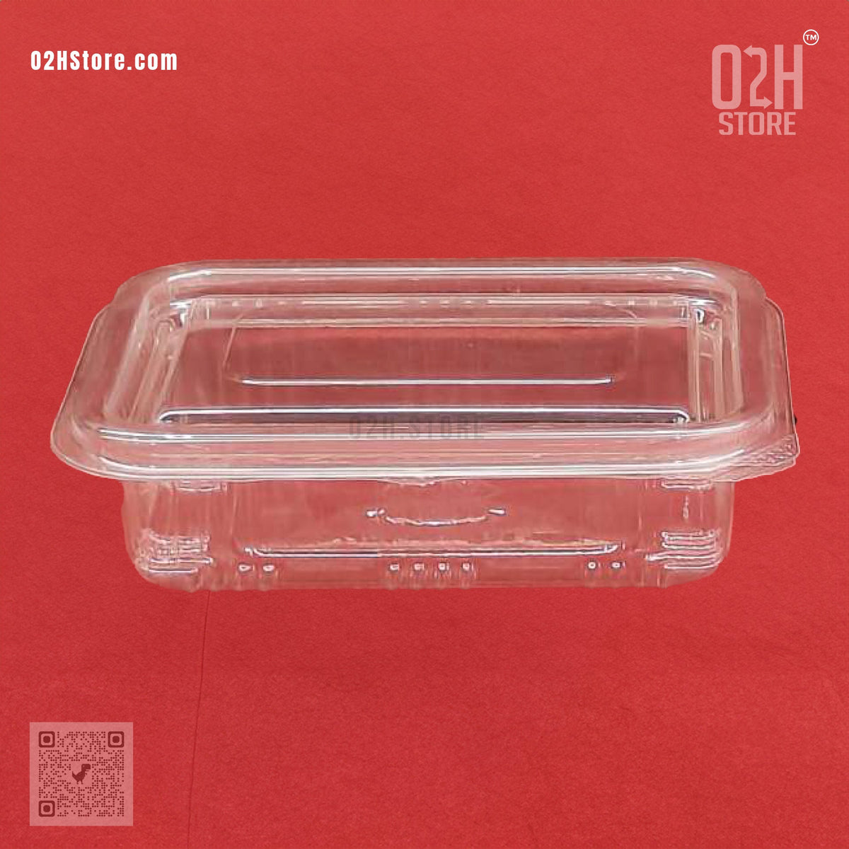 Sample: 150 ml Flat Hinged Box – Clear & Compact (2 Pcs)