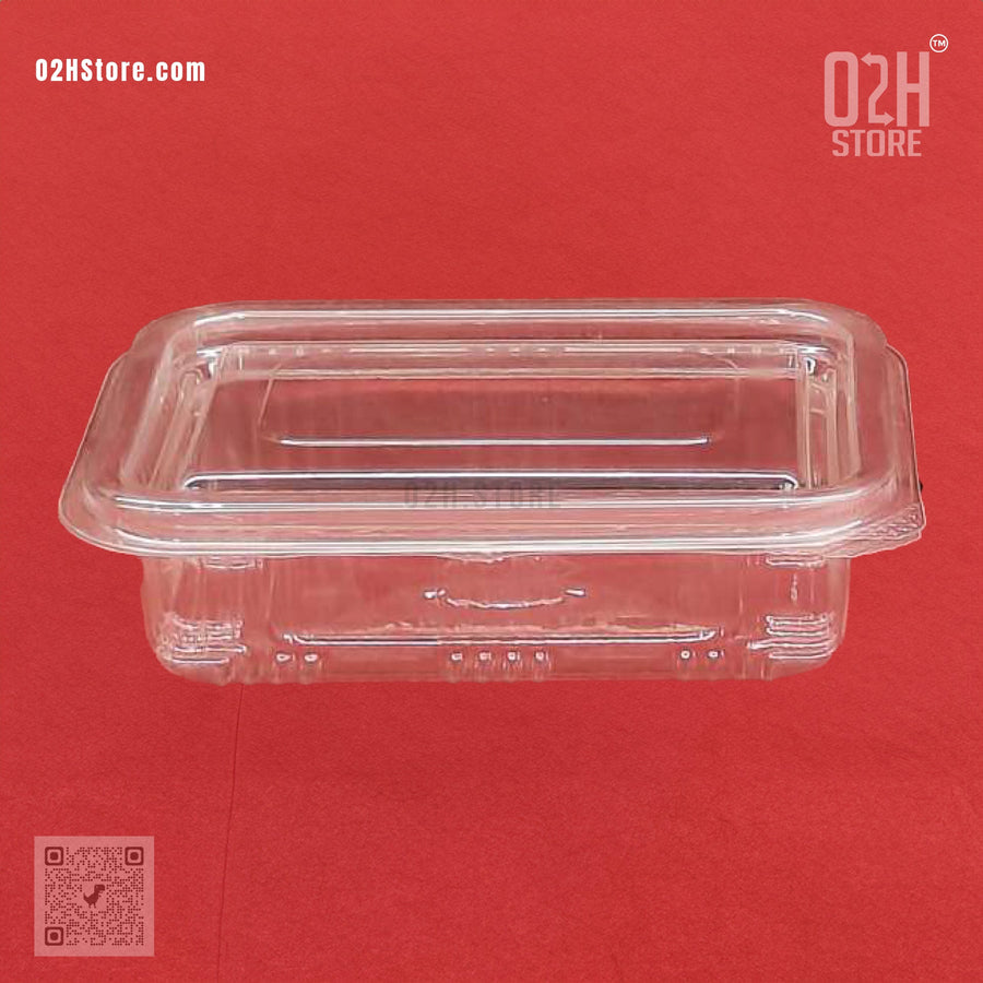 Sample: 150 ml Flat Hinged Box – Clear & Compact (2 Pcs)