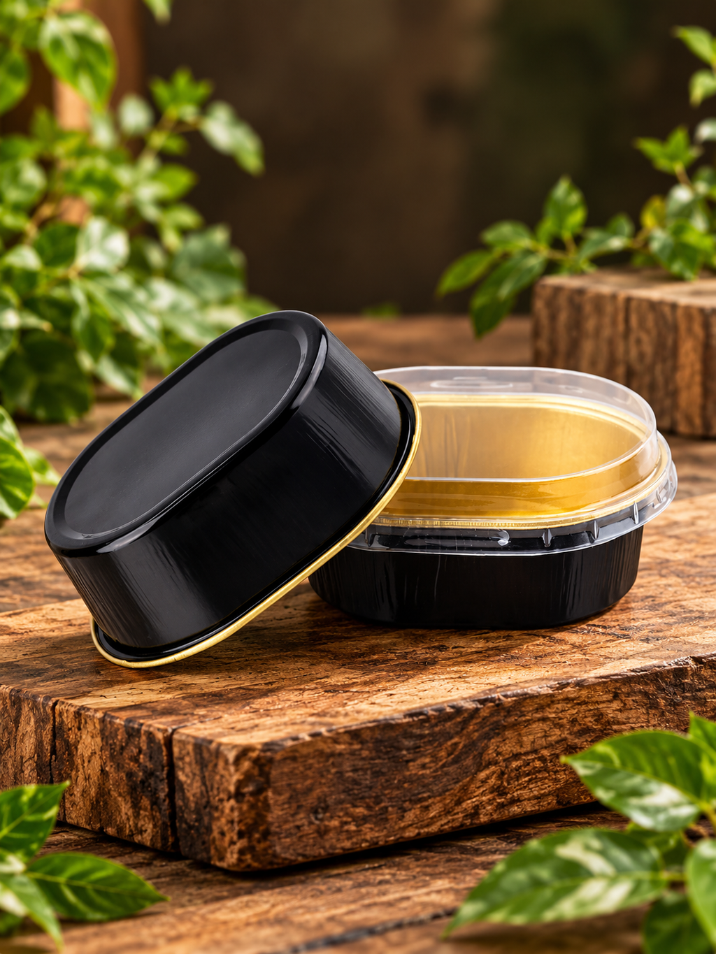 Black Oval Food Containers 68ml – 2000 pcs