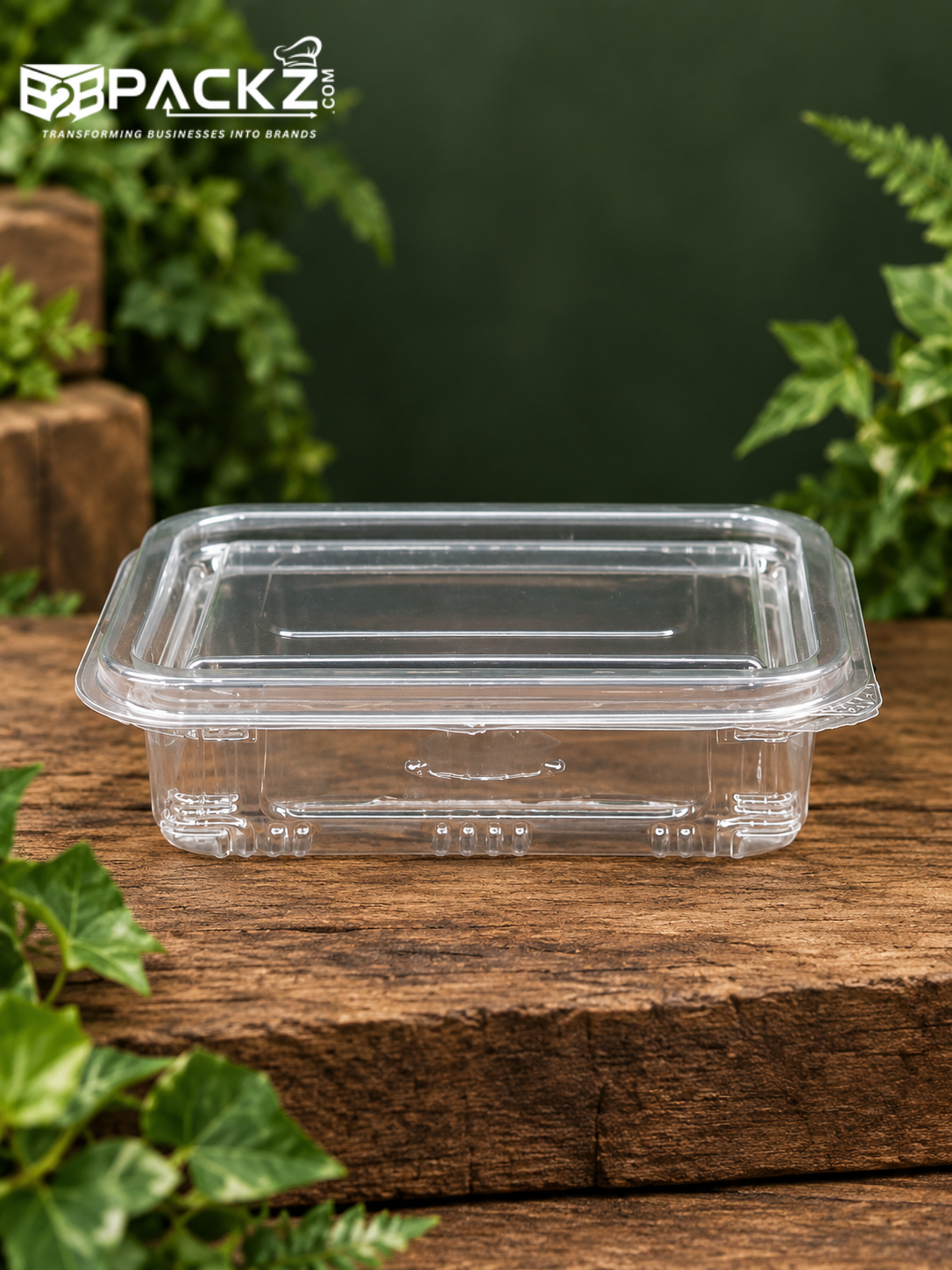150ml Flat Hinged Box – Clear & Compact
